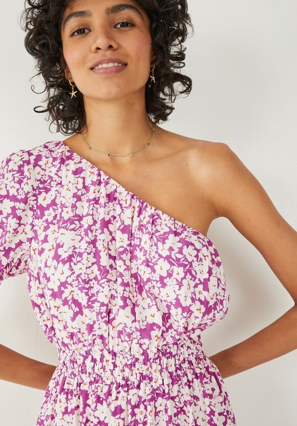 Hush Tess One Shoulder Midi Dress – dresses by Hush, available to rent from Hirestreet
