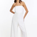 River Island White Bandeau Jumpsuit product image