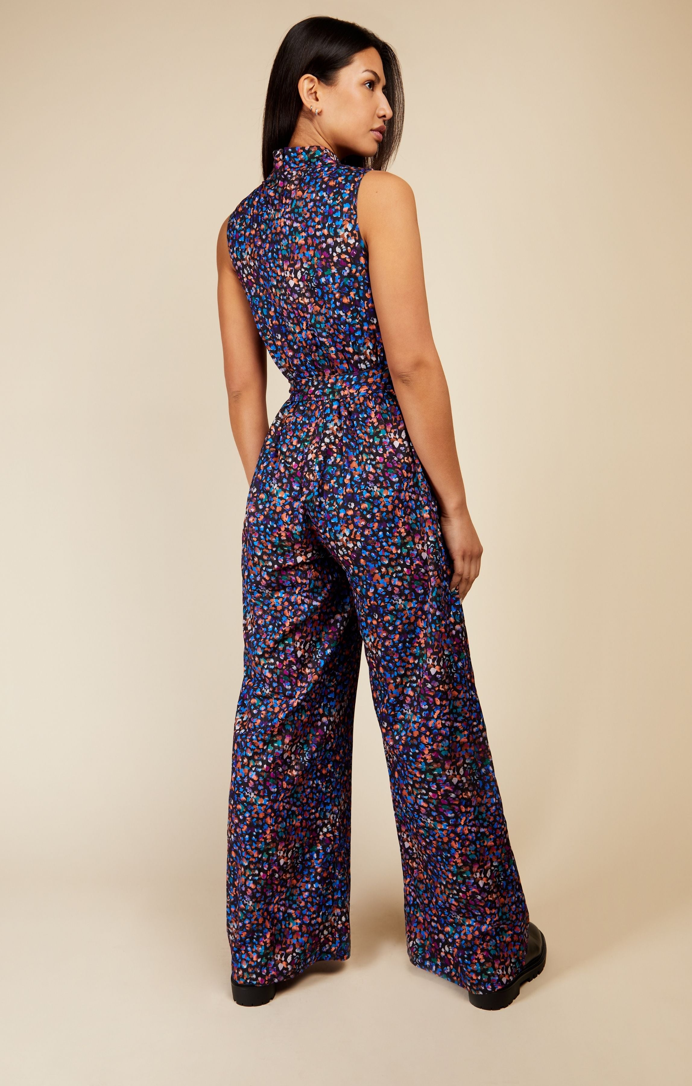 Little Mistress Animal Print Jumpsuit
