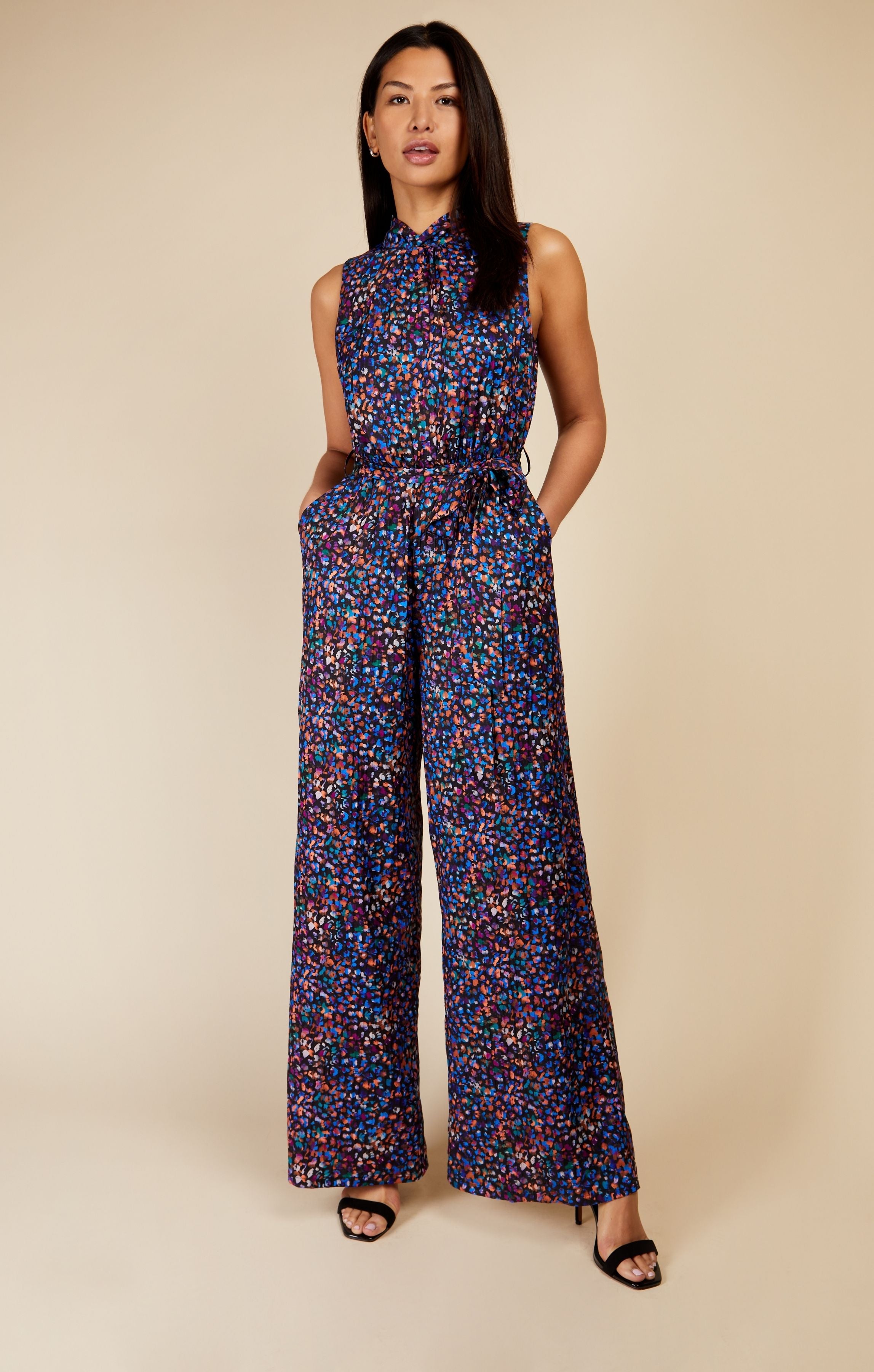 Little Mistress Animal Print Jumpsuit