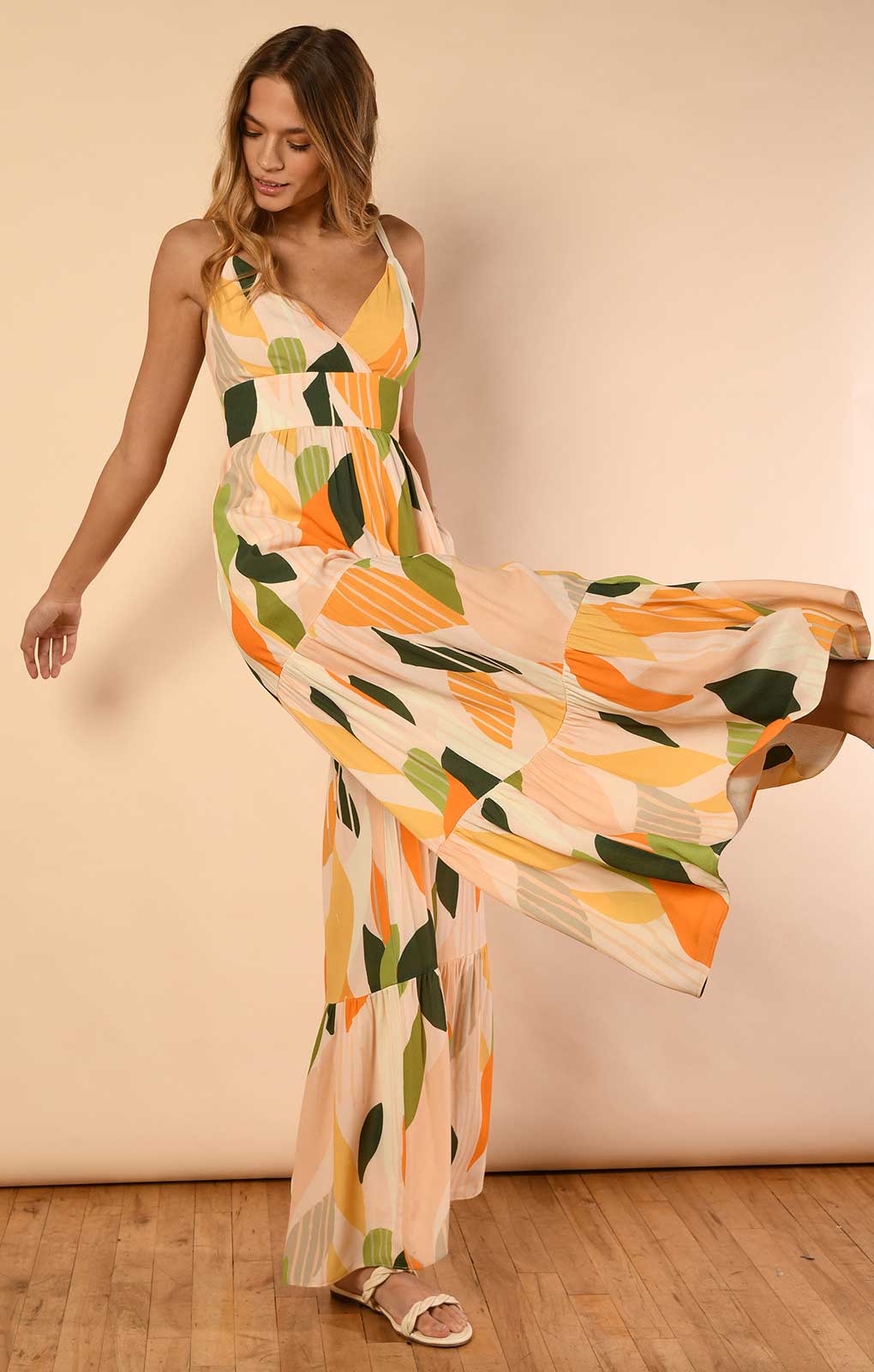Hutch Zora Jumpsuit in Retro Geo Leaf