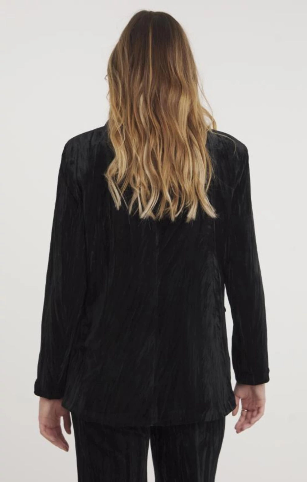 Simply Be Black Pleated Velour Co-Ord