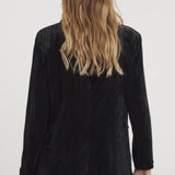 Simply Be Black Pleated Velour Co-Ord