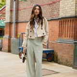 Lily and Lionel Leon Trouser Star Houndstooth Print – trousers by Lily and Lionel, available to rent from Hirestreet