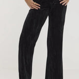 Simply Be Black Pleated Velour Co-Ord