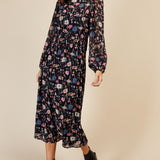 Little Mistress Floral Print Midaxi Dress