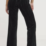 Simply Be Black Pleated Velour Co-Ord