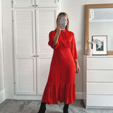 M&S X Ghost Satin Midi Dress