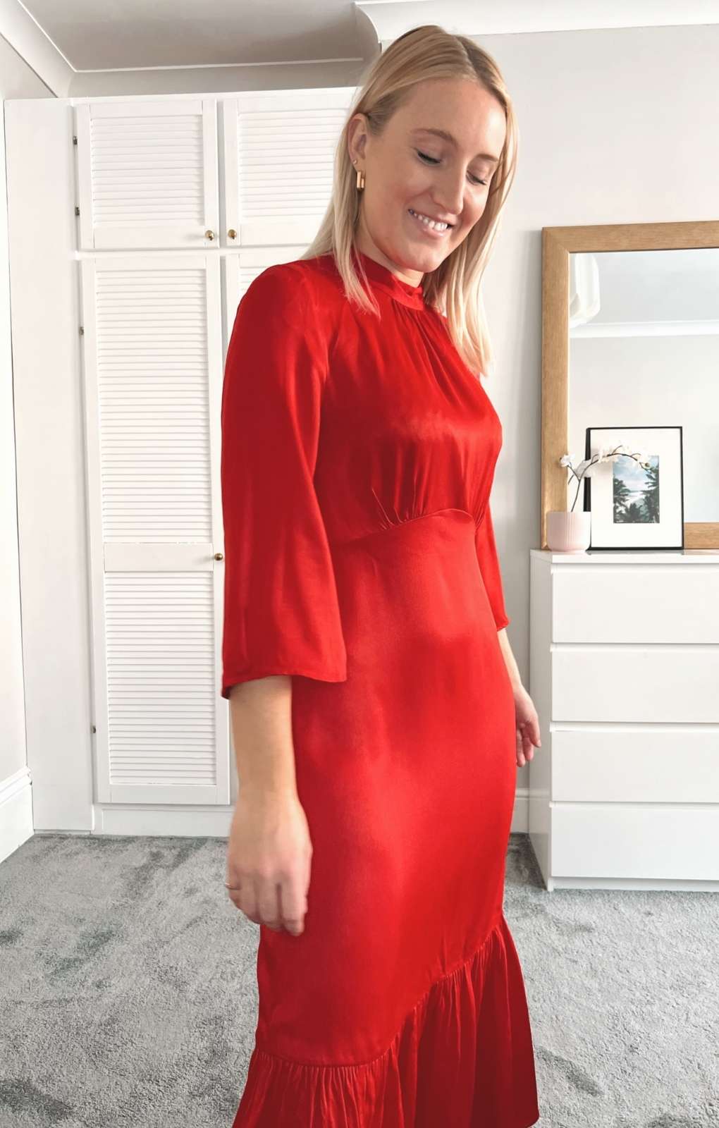 M&S X Ghost Satin Midi Dress
