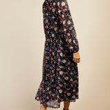 Little Mistress Floral Print Midaxi Dress