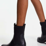 Replay Heeled Chelsea Boots in Black