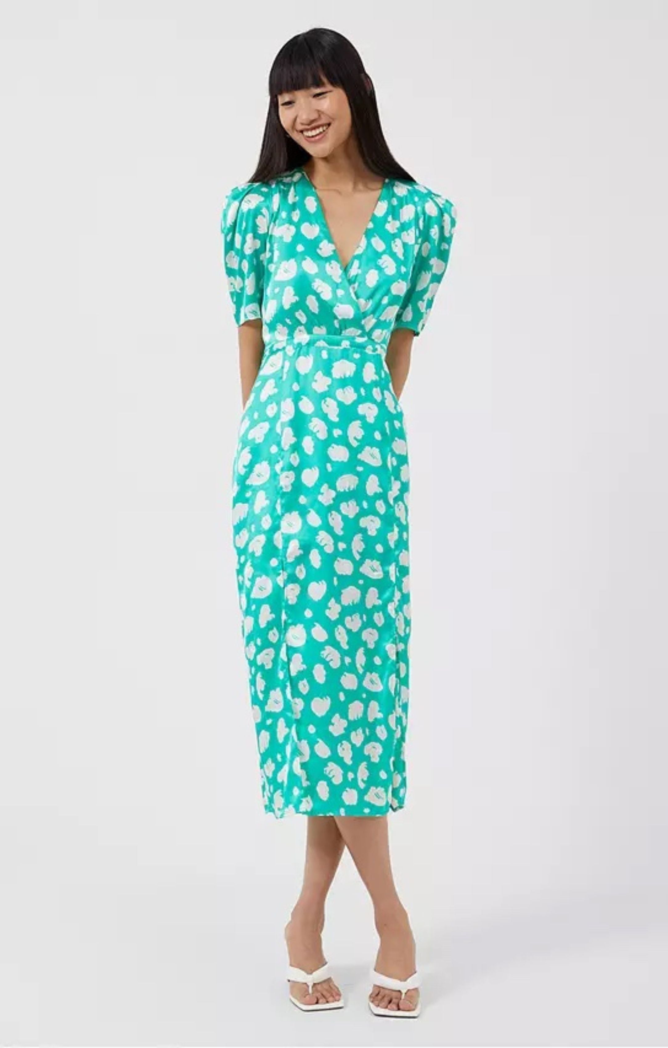 French Connection French Aimee Inu Floral Midi Dress