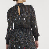 Joanna Hope Multi-coloured Geo Beaded Dress