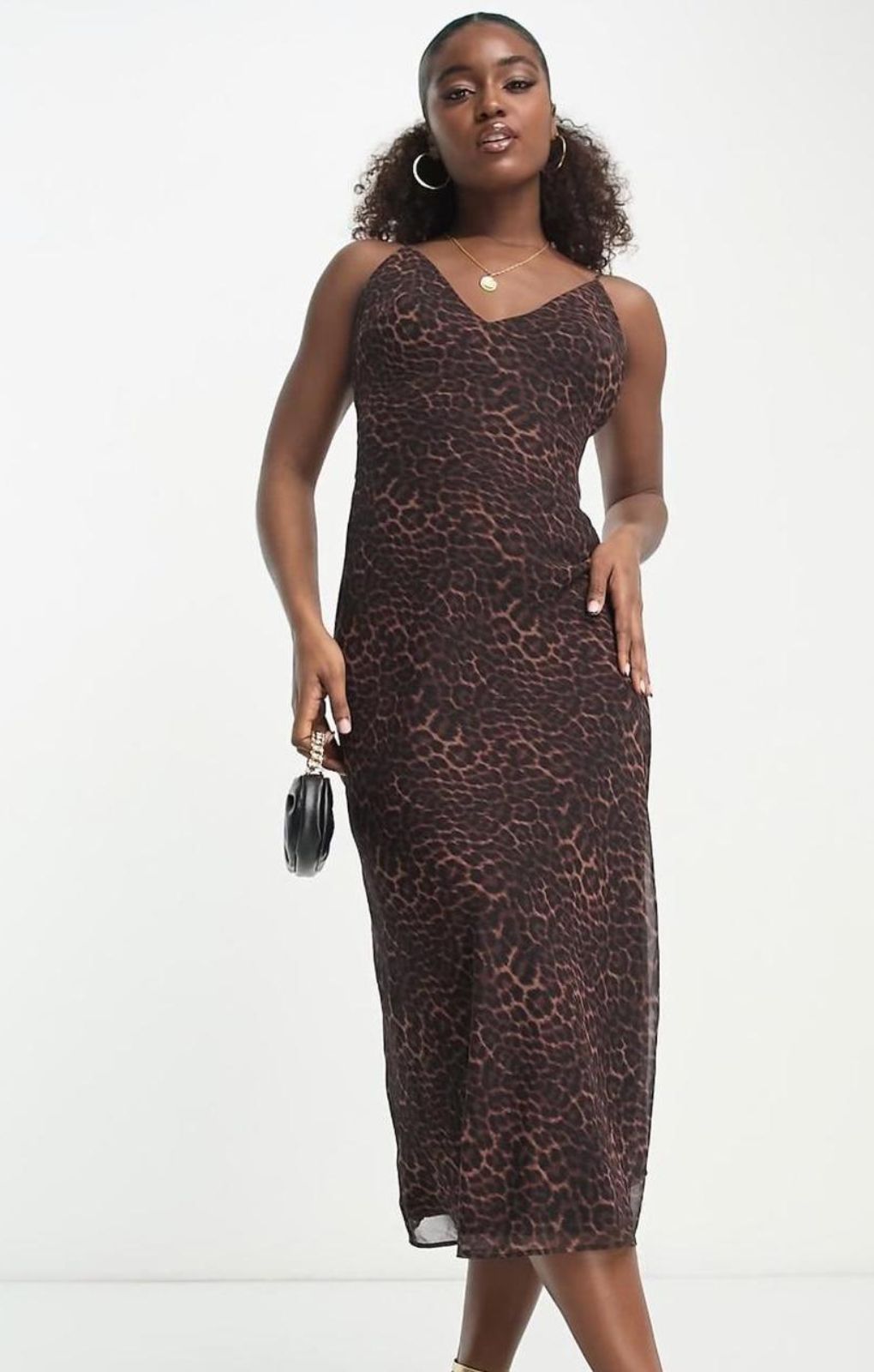 Bardot Slip Midi Dress In Leopard – dresses by Bardot, available to rent from Hirestreet