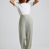 Lily and Lionel Leon Trouser Star Houndstooth Print – trousers by Lily and Lionel, available to rent from Hirestreet
