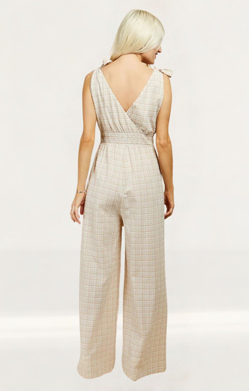 Little Mistress Tie Strap Jumpsuit