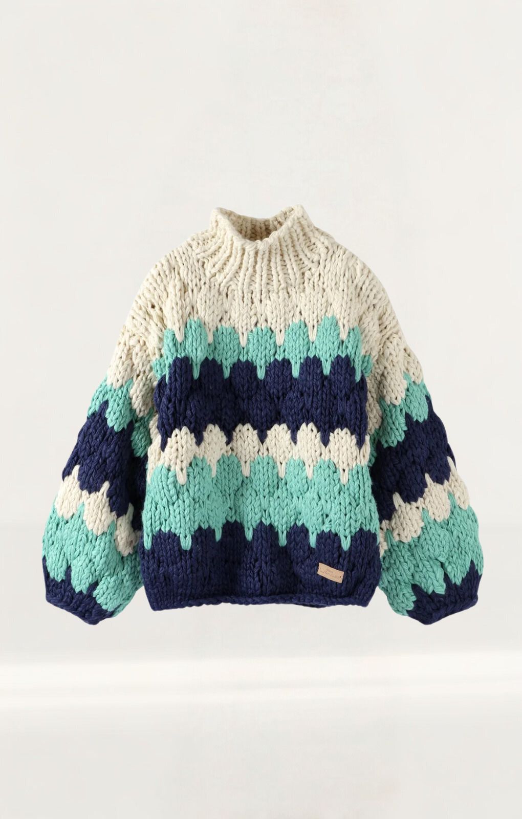 Kiwi & Co Peppermint Sweetheart Chunky Knit Jumper