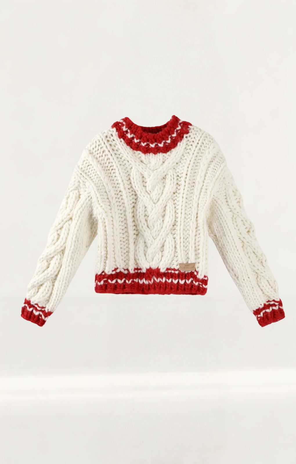 Kiwi & Co Red Velvet Pleated Jumper