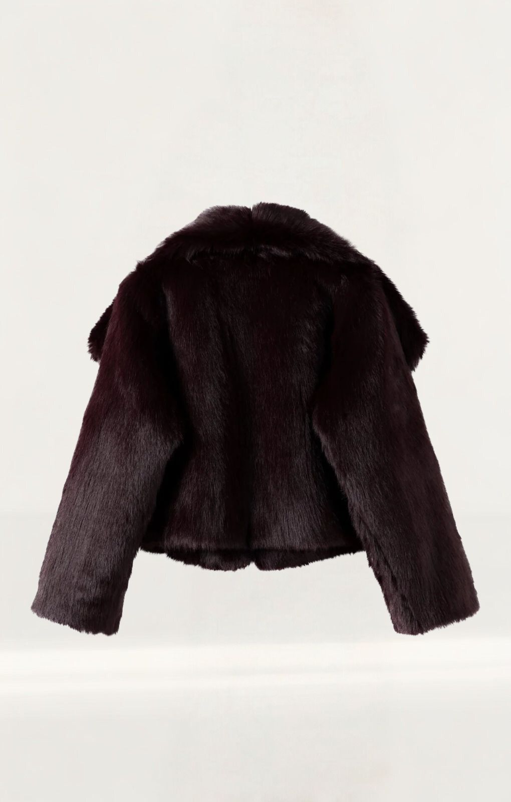 Kiwi & Co Lyla Faux Fur Wine Coat