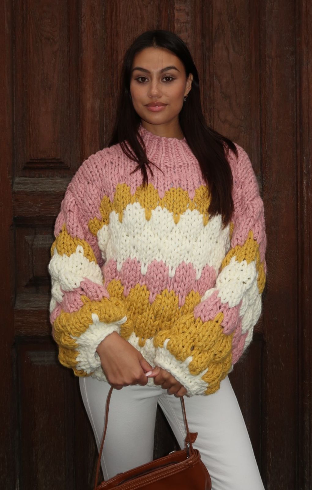 Kiwi & Co Honeybee Sweetheart Chunky Knit Jumper