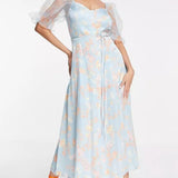 French Connection Diana Drape Midi Dress
