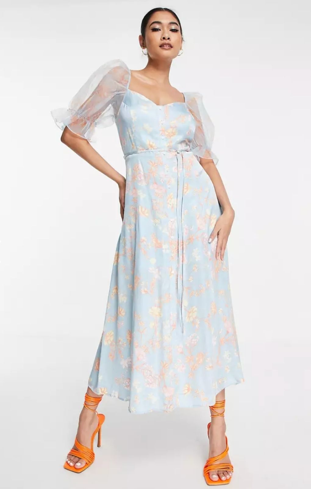 French Connection Diana Drape Midi Dress