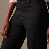 M&S Black Luxury High Waisted Wide Leg Jeans