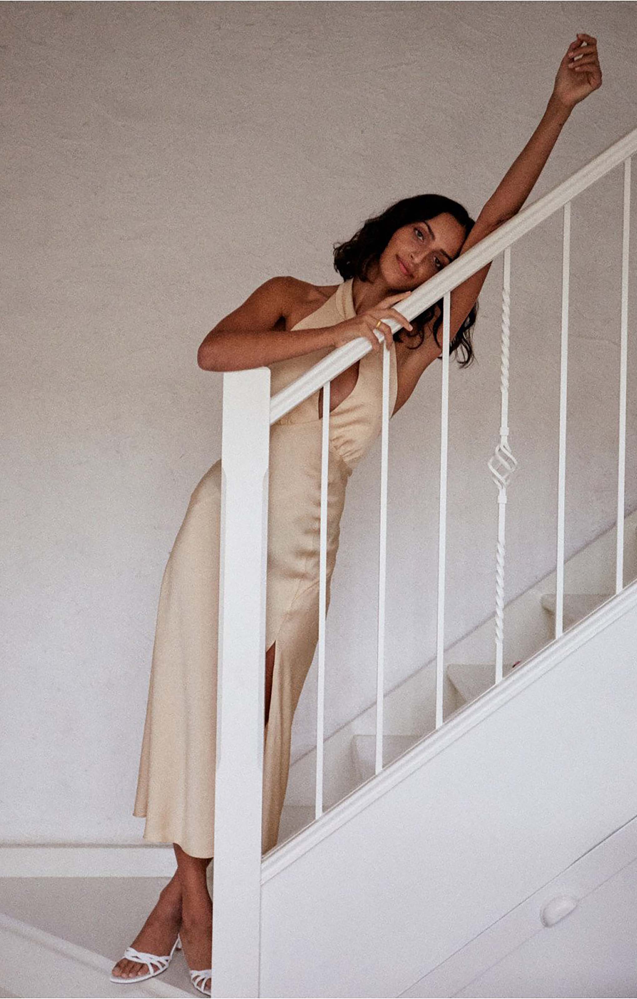 Finders Keepers Champagne Gabriella Dress