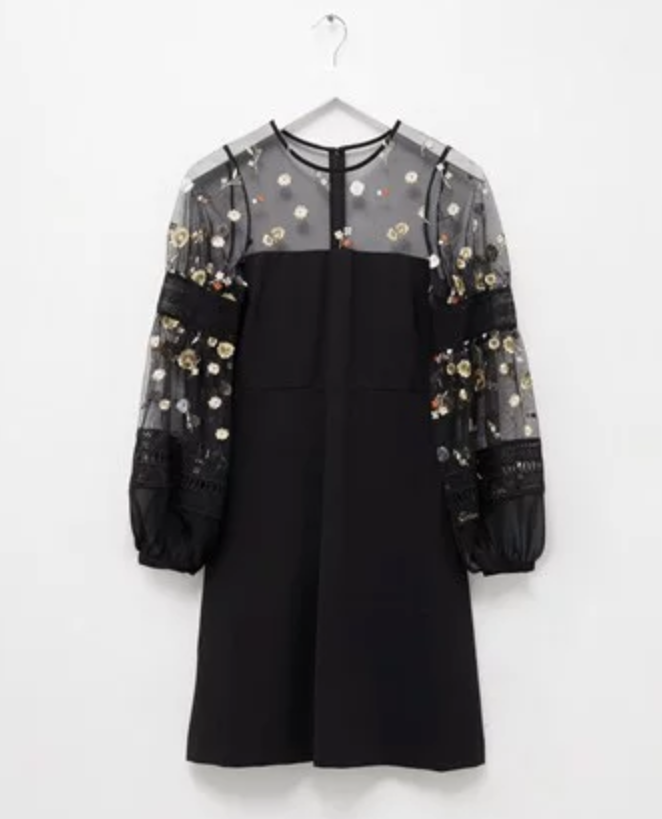 French Connection Paulette Embroidered Dress