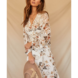 Runaway The Label Halenne Dress In White Floral