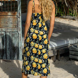 Seven Wonders Limoncello Slip Dress Lemon Print