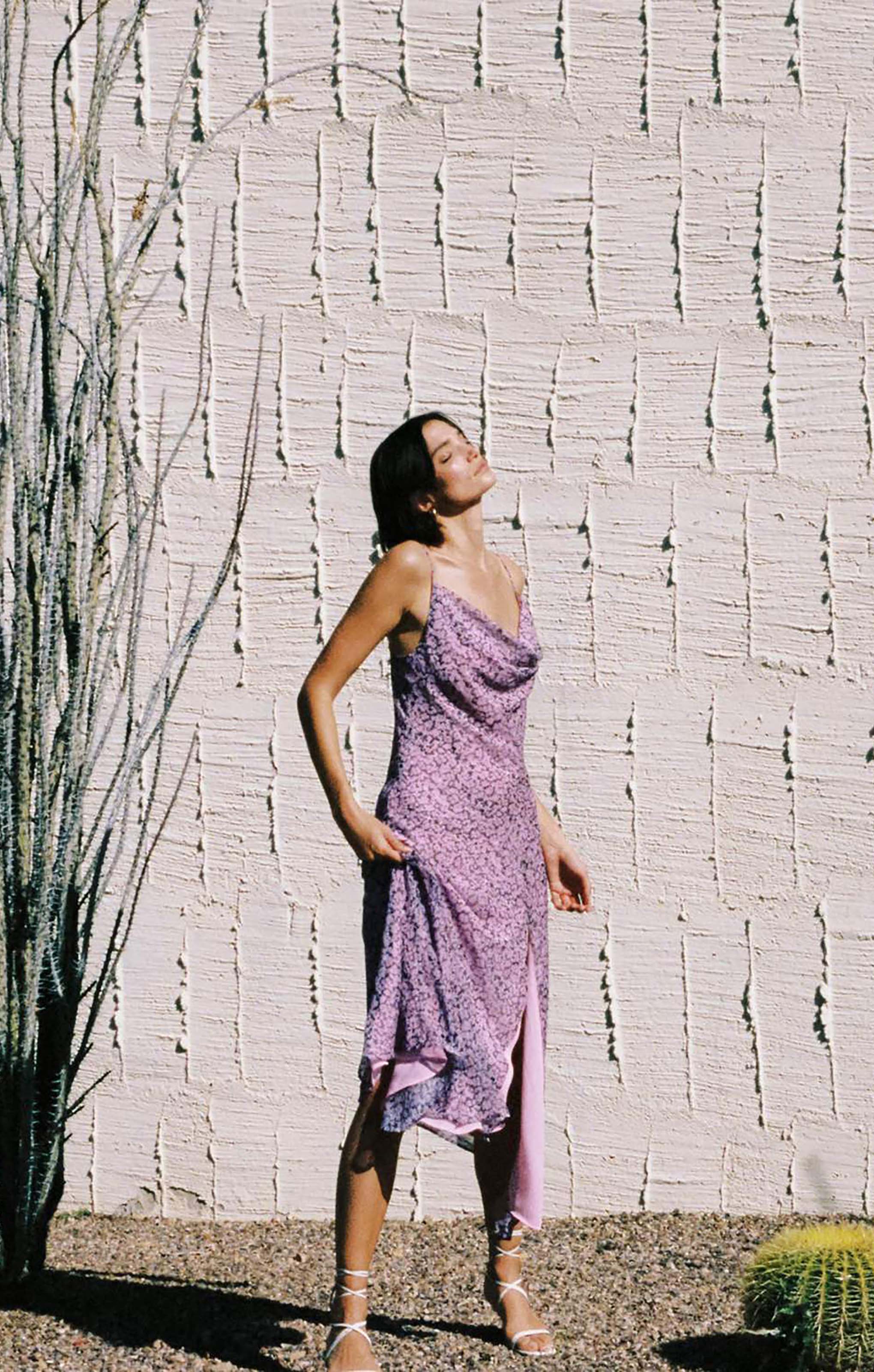 Misha Pink Floral Lisa Dress