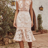 Saylor Brynn Lace Midi Dress