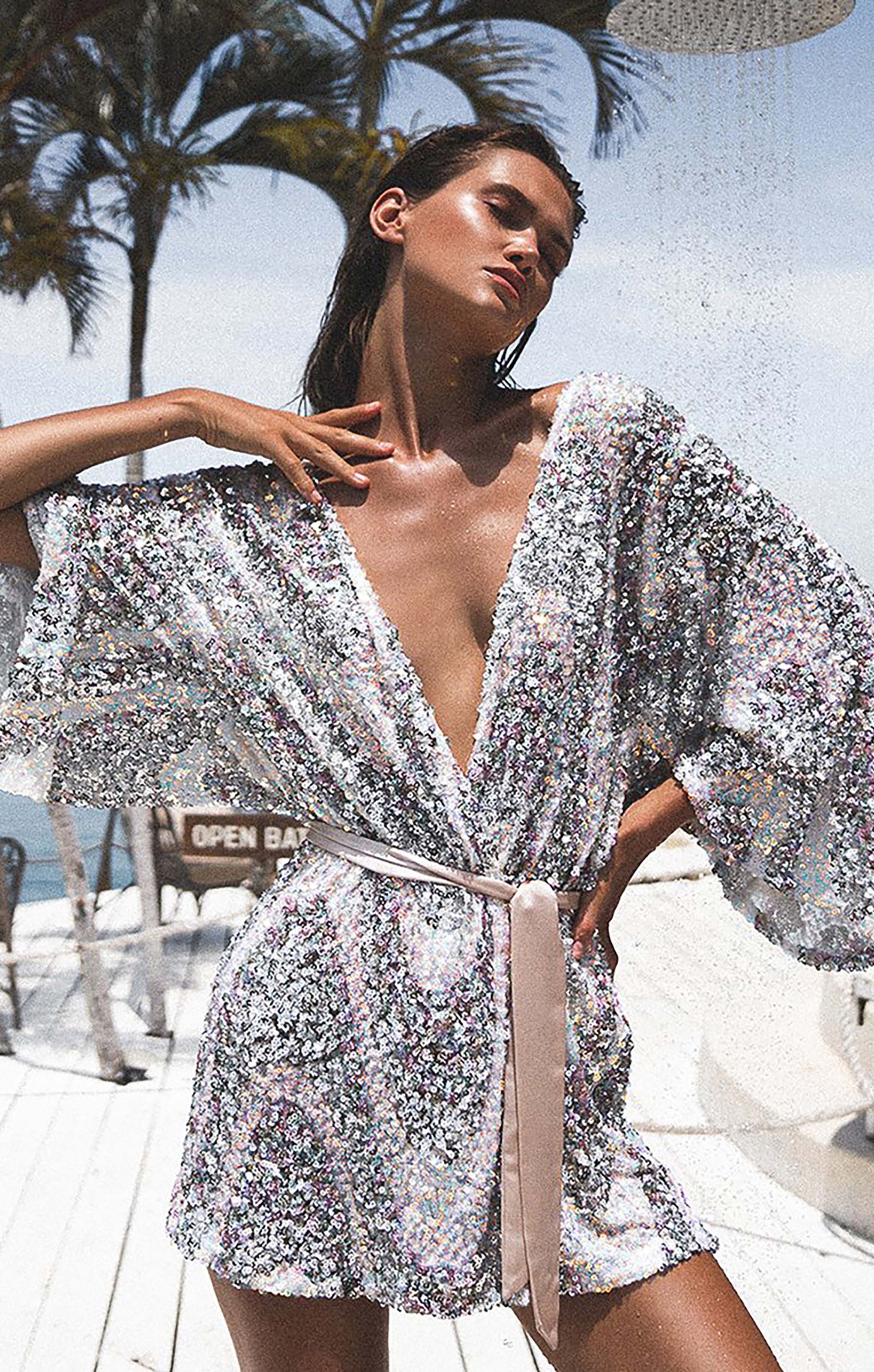 winona sequin dress ASHA ASYMMETRICAL DRESS W I N O N A