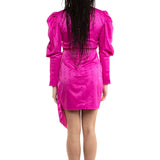 Saylor Romy Pink Satin Mini Dress