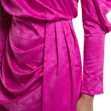 Saylor Romy Pink Satin Mini Dress