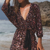 Winona Avant Garde Sequin Mini Dress