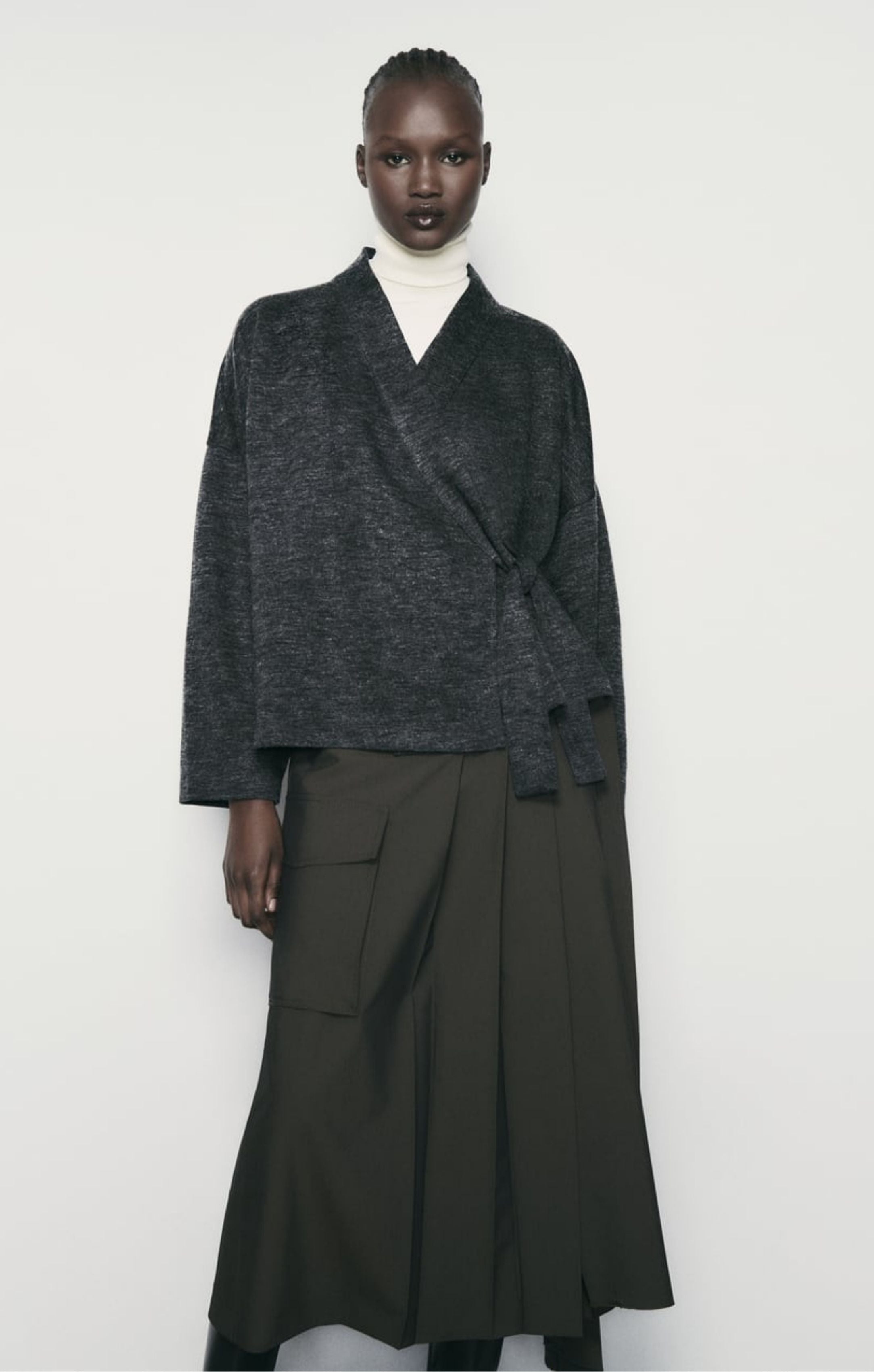 Zara Soft Surplice Kimono