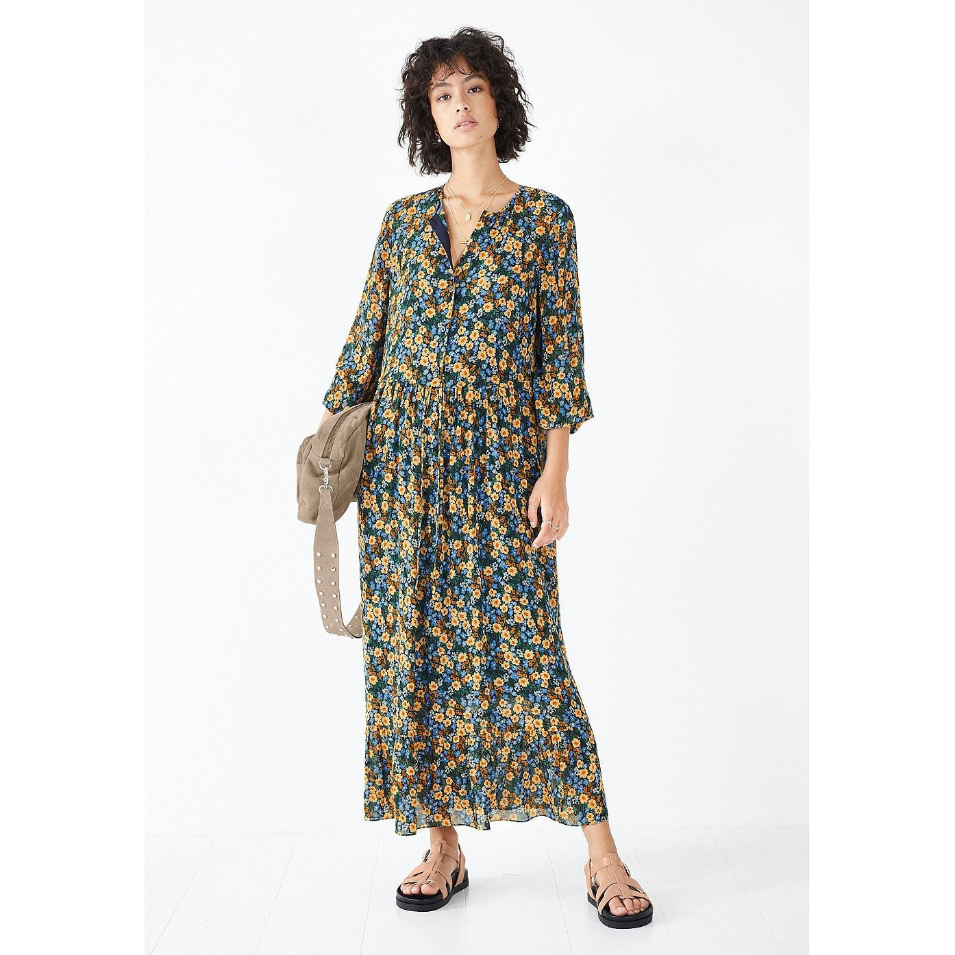 Hush Flora Maxi Dress In Dark Pop Floral – dresses by Hush, available to rent from Hirestreet