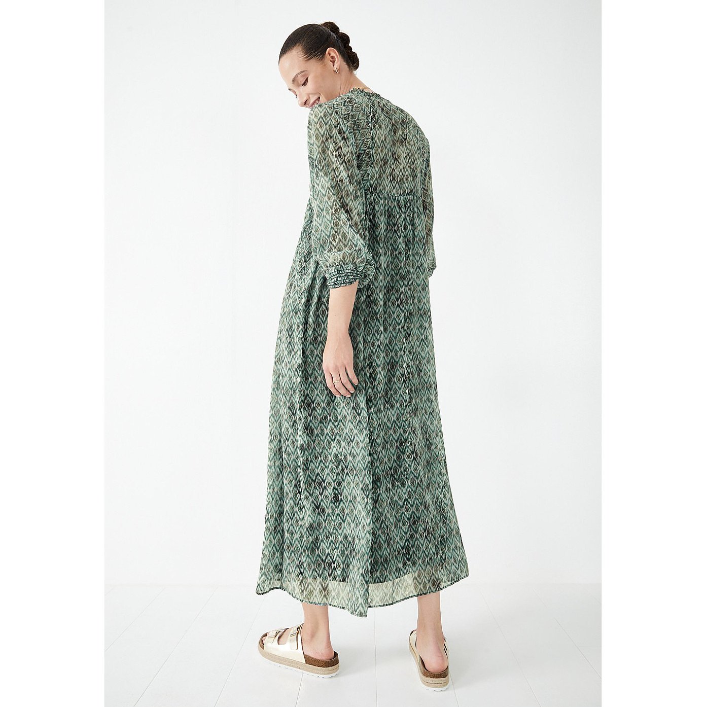 Hush Quinn Maxi Dress In Diamond Ikat – dresses by Hush, available to rent from Hirestreet