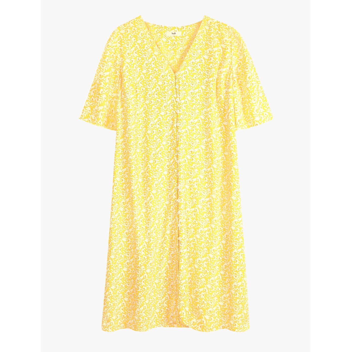 Hush Valeria Mini Dress In Leafy Floral – dresses by Hush, available to rent from Hirestreet