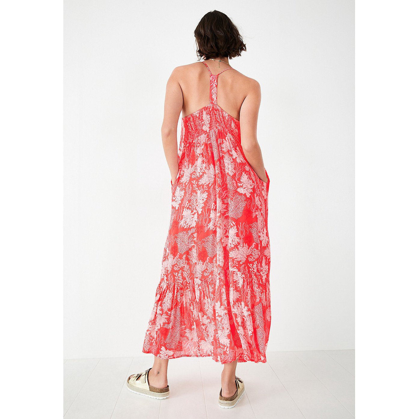 Hush Valencia Maxi Dress In Coral Reef – dresses by Hush, available to rent from Hirestreet
