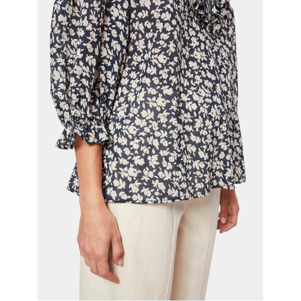 Jigsaw Cottage Ditsy Ruffle Top – tops by Jigsaw, available to rent from Hirestreet