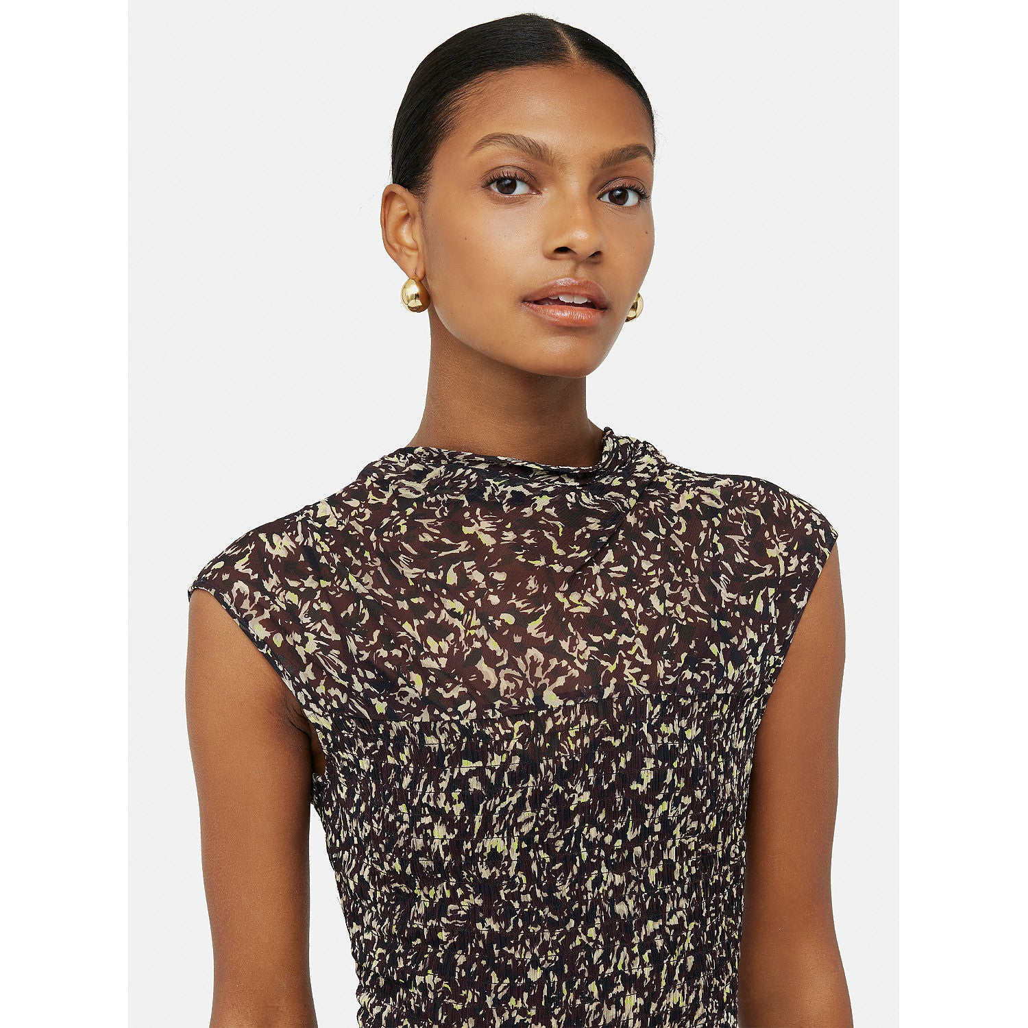 Jigsaw Brushwork Crinkle Dress – dresses by Jigsaw, available to rent from Hirestreet