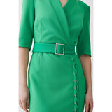 Karen Millen Compact Stretch Lace Up Forever Midi Dress – dresses by Karen Millen, available to rent from Hirestreet