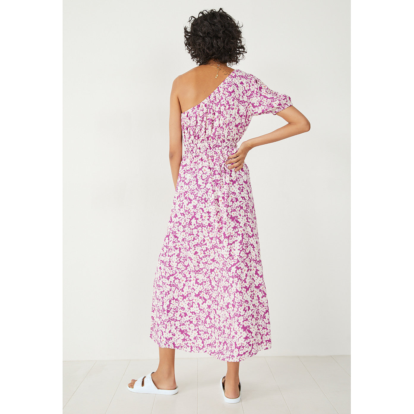 Hush Tess One Shoulder Midi Dress – dresses by Hush, available to rent from Hirestreet