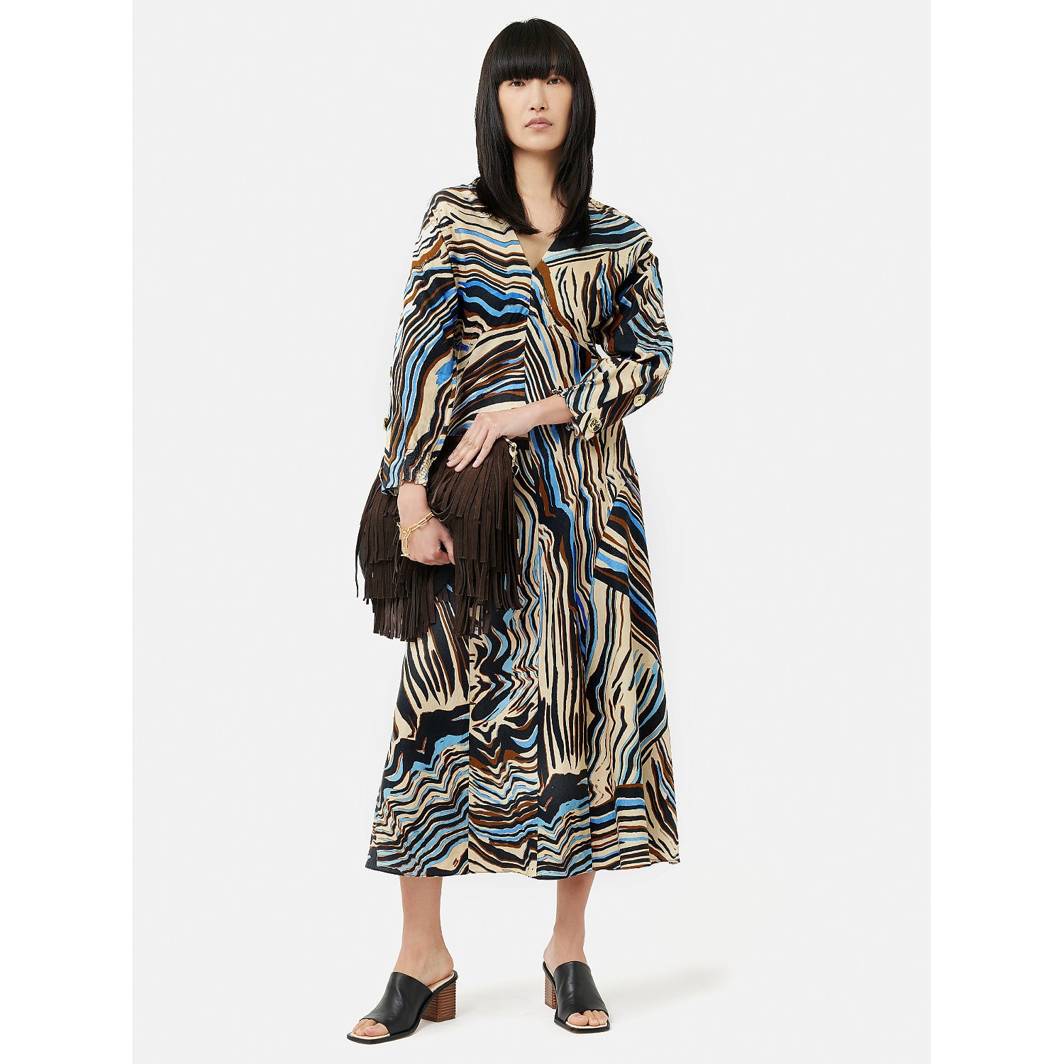 Jigsaw Terrain Linen Midi Dress – dresses by Jigsaw, available to rent from Hirestreet