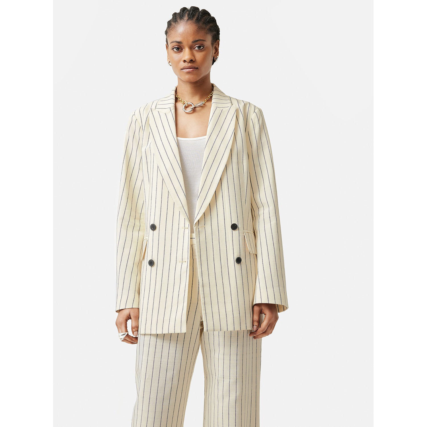 Jigsaw Italian Pinstripe Jacket – coats & jackets by Jigsaw, available to rent from Hirestreet