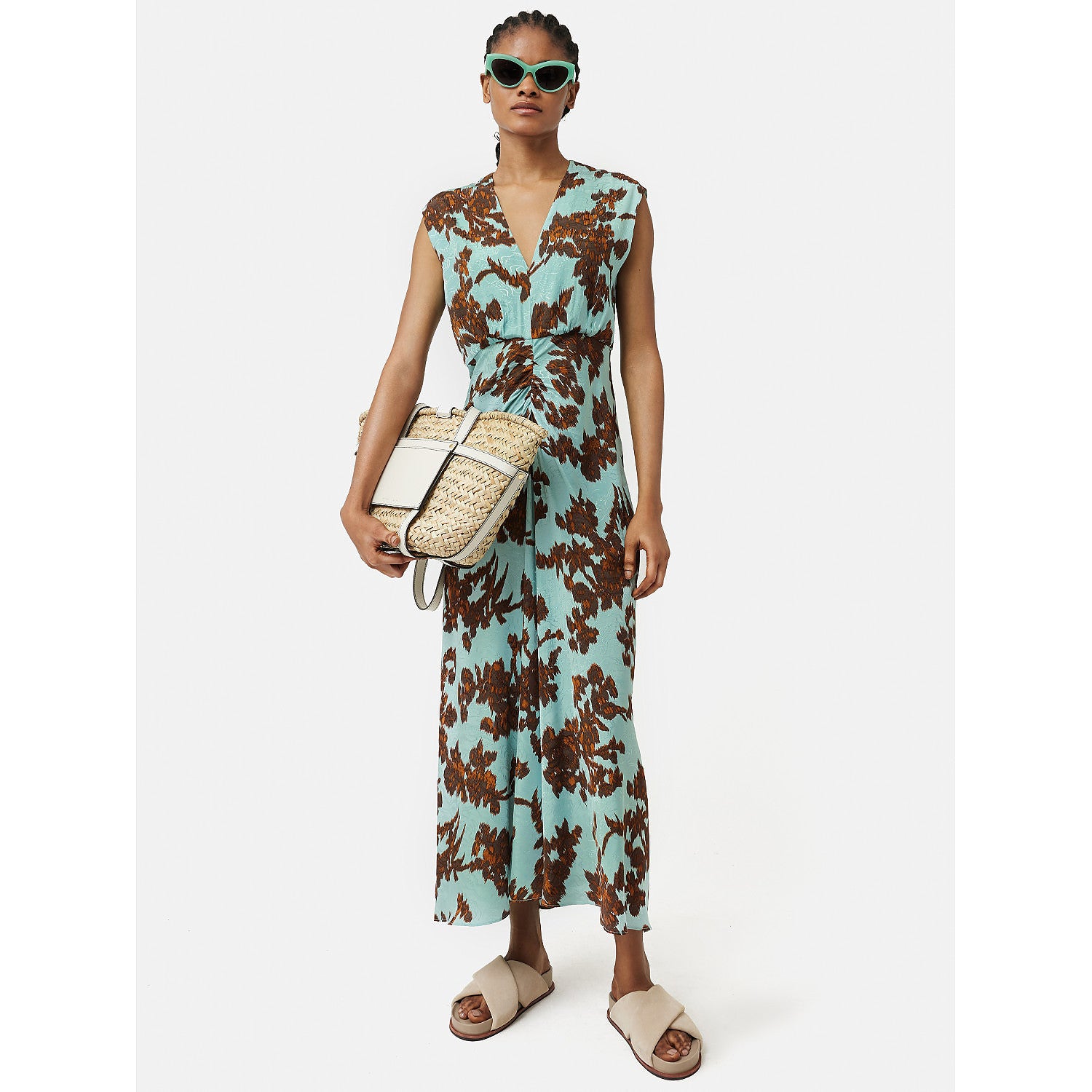 Jigsaw Ikat Posy Jacquard Dress – dresses by Jigsaw, available to rent from Hirestreet