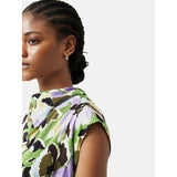 Jigsaw Graphic Pansy Cowl Neck Dress – dresses by Jigsaw, available to rent from Hirestreet